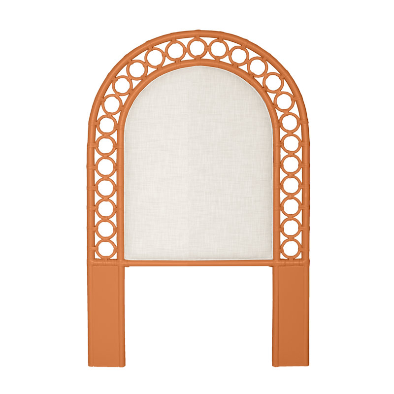 Tête de lit Solana, Lit simple, Orange citron