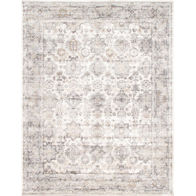 Tapis oriental ivoire / gris Amadeus