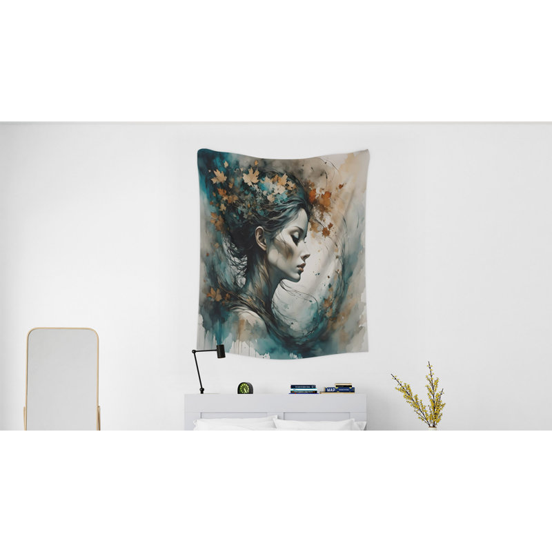 Tapisserie murale, H 60 po x l 51 po x P 0,5 po