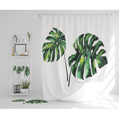 Nawid Polyester Shower Curtain Set