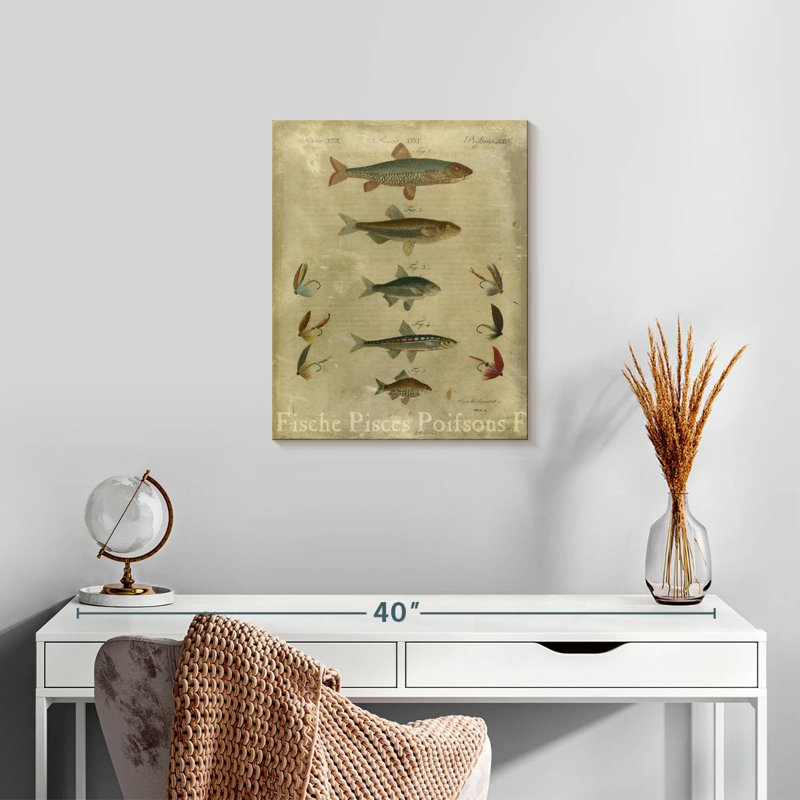 Poissons, composition I, H 20 po x l 16 po