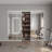 Double Aluminlum Mirror 80'' Single Glass Pane Metallic Sliding Closet Doors-98097850