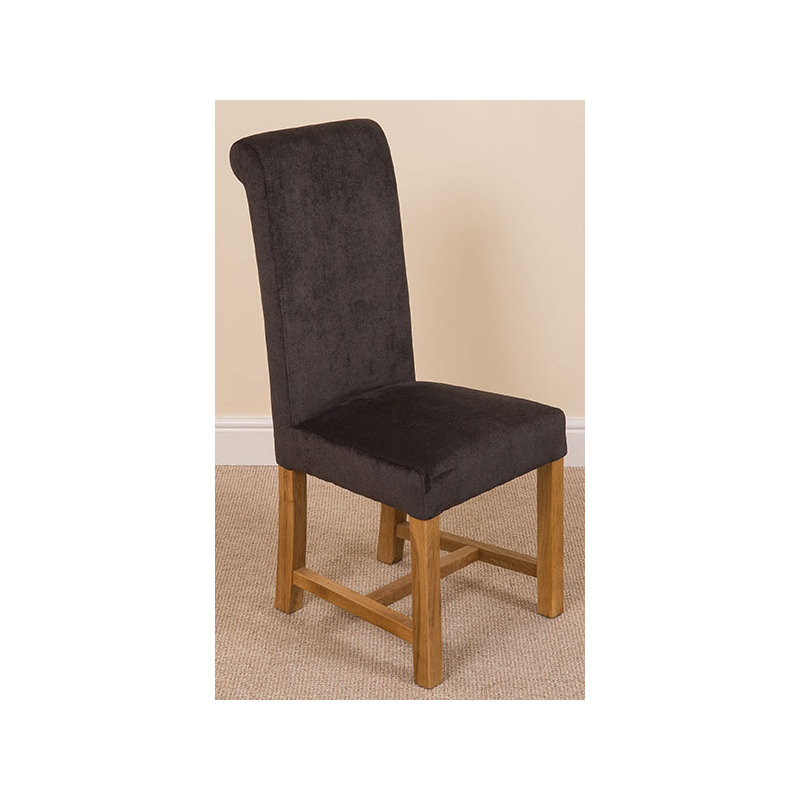 Jasia 51cm H Polyester Upholstered Side Chair, Black