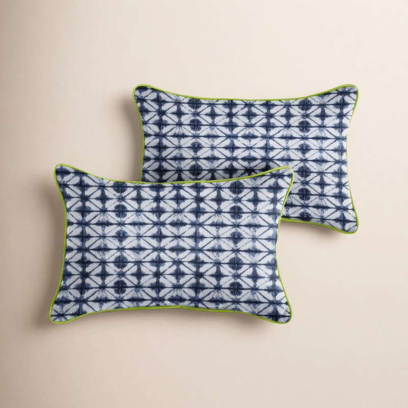 Coussin d'extérieur Gideon, 16 po x 26 po, Vert ara