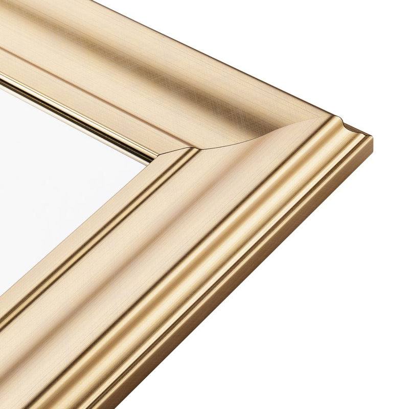 Rausch Plastic Flat Mirror, Gold