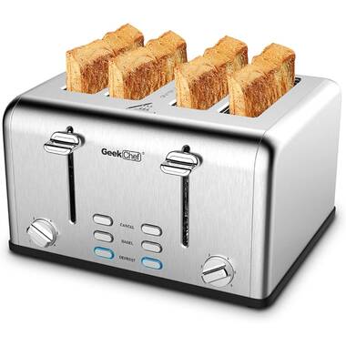 Lifease 4 Slice Toaster, 4 Extra Wide Slots, Best Rated Prime