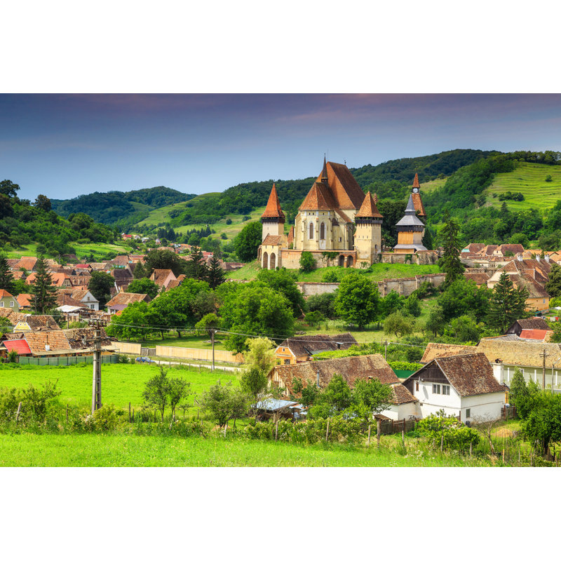 Saxon Fortified Church - Wrapped Canvas Print, 51cm H x 76cm W x 3.8cm D