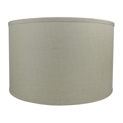 Abat-jour tambour en lin classique 16 po