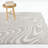 Bandinelli Grey Wavy Abstract Modern Area Rug-772892671