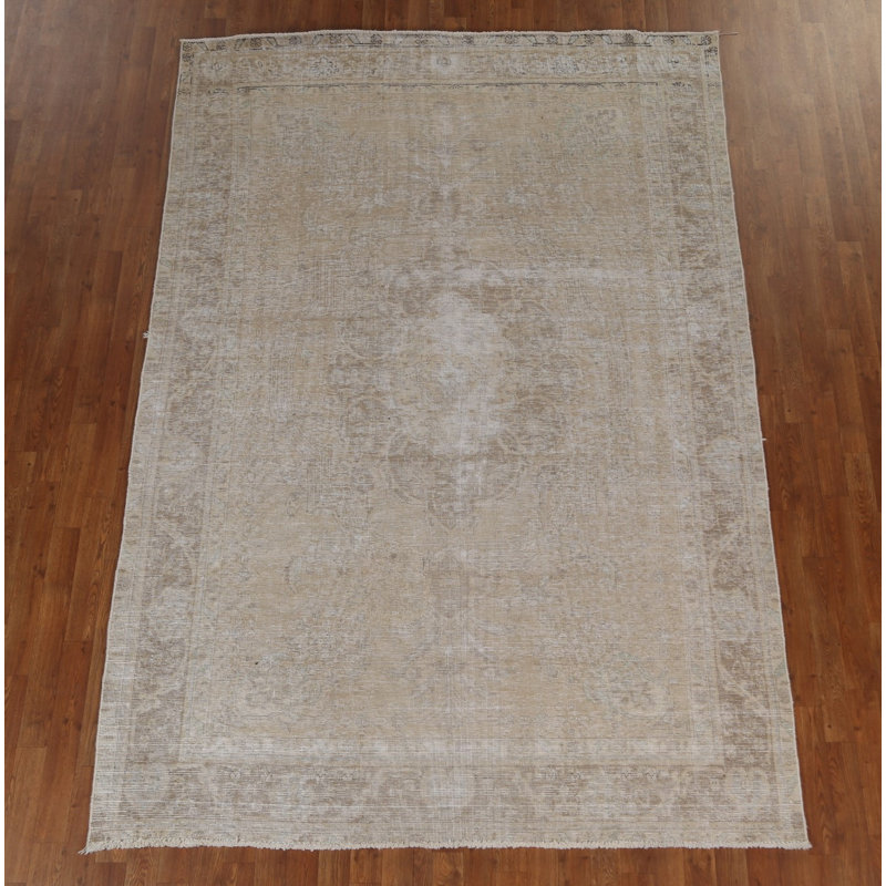 Tapis à motif géométrique vieilli Hristu Tabriz