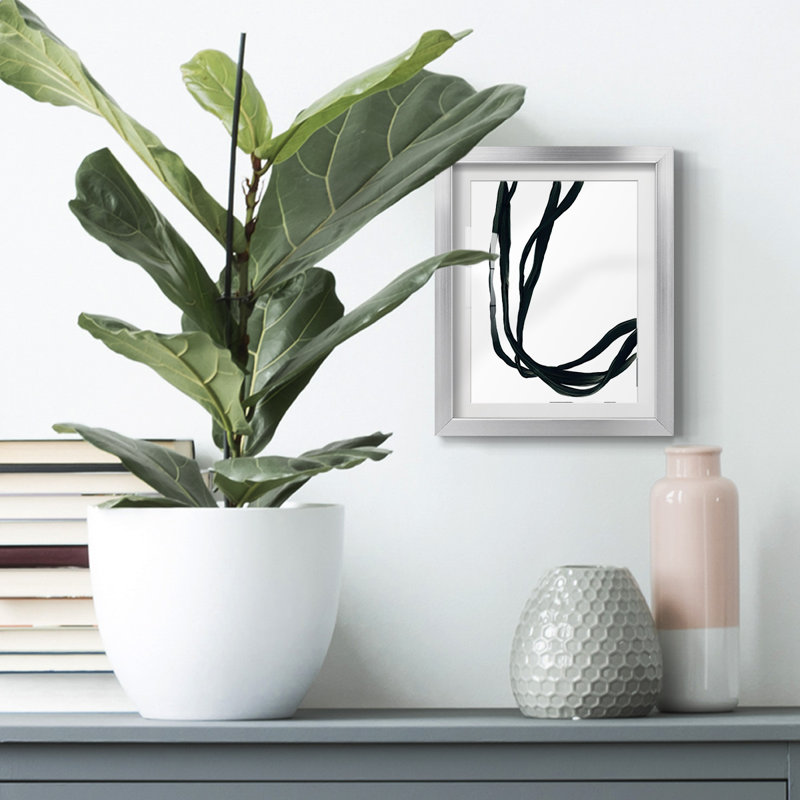 Onyx Ribbon II -Framed Print