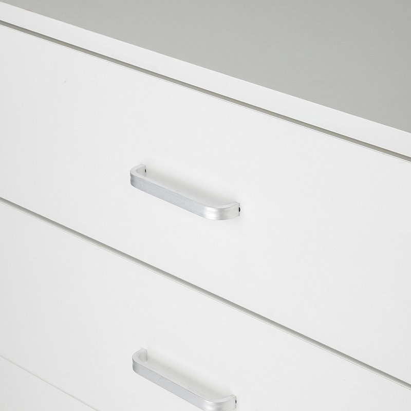 3-Drawer Nightstand, White