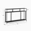 Buffet industriel moderne, noir, 43,3 po x 30,7 po x 11,8 po | Panneau de particules 100% mélaminé, épaisseur: 0,7 pouce | Pieds en métal robustes (0,6 x 0,6 po) | Solution de rangement élégante pour la maison ou le bureau