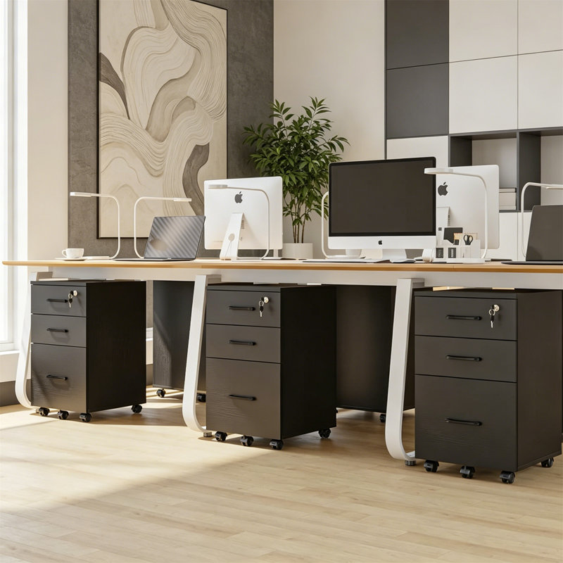 40cm Wide 3 -Drawer File Cabinet