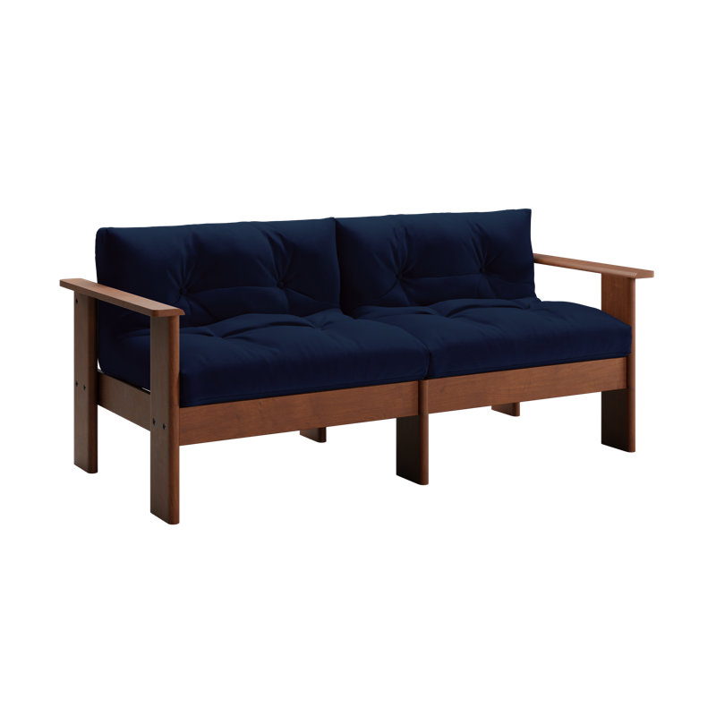 Causeuse Bacana, Indigo Recycled Velvet