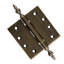 Charnière de porte simple à roulement à billes en laiton massif H 4,5 po x l 4,5 po-67148953