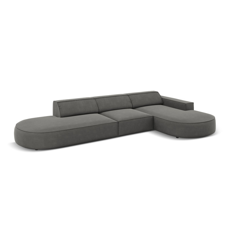 Modular L-Shaped Corner Sofa, Right Hand Facing, Grey