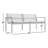 Skiff 56'' Wide Straight Powder Coated Aluminum Loveseat-40481995