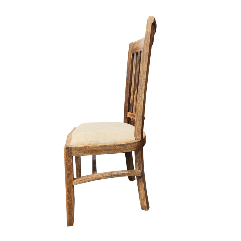 Khalib Solid Mango Wood Triple Dining Chair