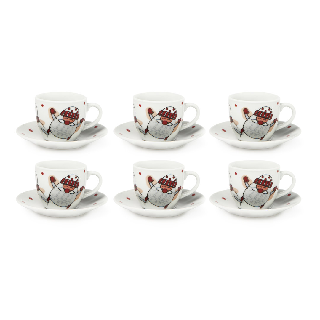 Snowman Porcelain Coffee Cup