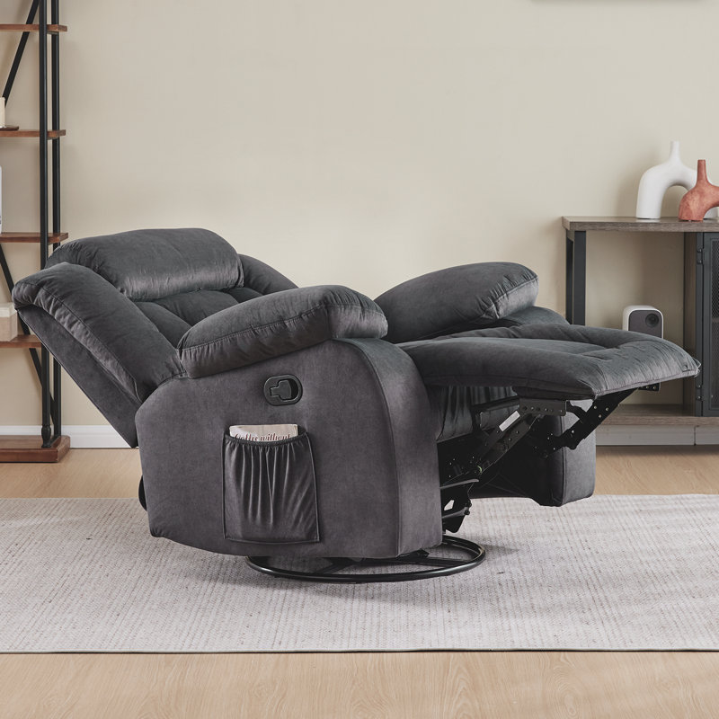 Fauteuil inclinable manuel inclinable 37,23 po, Noir