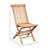Jarayah Natural Finish Indoor-Outdoor Slatted Teak Folding Chair