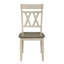 Ensemble de 2 chaises modernes au design moderne avec cadre en bois blanc antique-1196114155