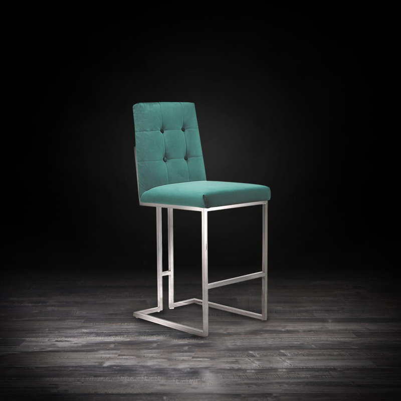 Tabouret de bar Cameron, Vert foncé