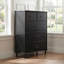 Commode noire à 5 tiroirs-1593021746