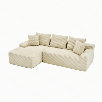 Modular L-Shaped Cloud Sectional Sofa