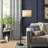 Sneller Black Arched Floor Lamp
