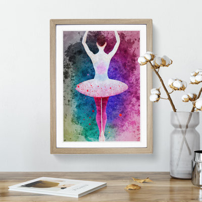 Beauteous Ballerina 1 Piece Single Picture Frame Wall Art