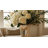 Decorative Glass Table Vase with Acrylic Base for Home Tabletop Decor - Tall Flower Vase Accent for Living Room Styling - Silver & Gold-1492409166