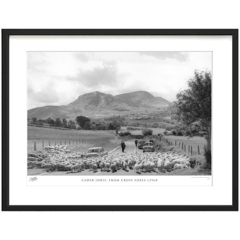 Cader Idris, From Cross Foxes C1960 - Single Picture Frame Print, 40cm H x 50cm W x 2.3cm D