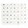 Bianco Dolomite 12.4 in. x 12.4 in. Polished Marble Mosaic Tile