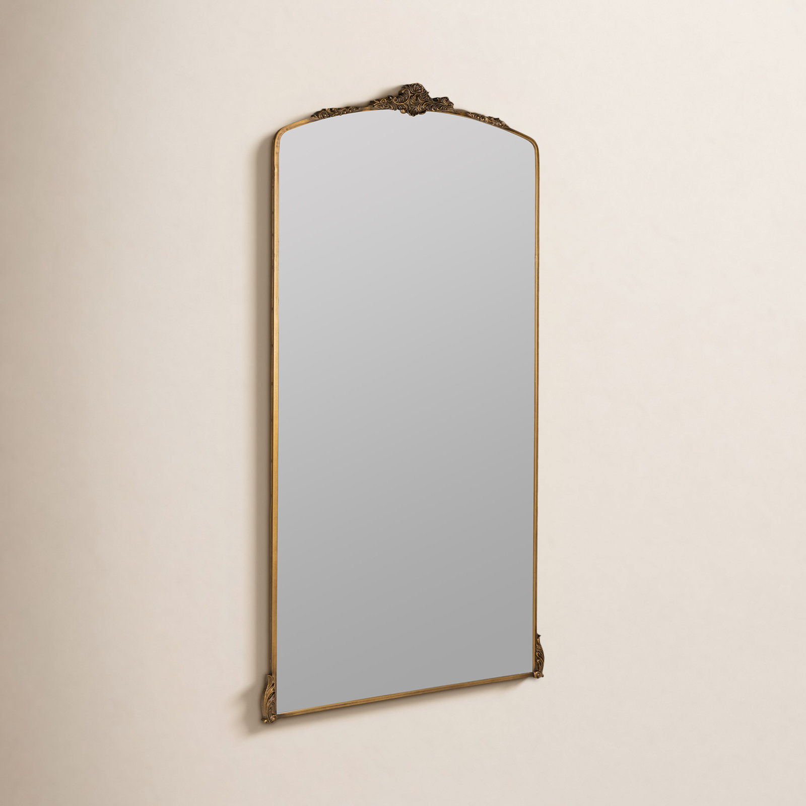 Aticus 40" Accent Mirror, 70.5" x 38", Antique Bronze