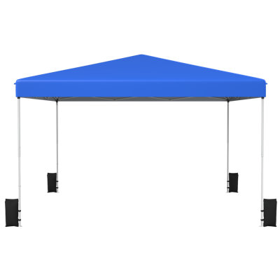 Canopy Tent 12x12, 1-Person Setup Pop Up Canopy Tent with Wheeled Roller Bag, Adjustable Height, 4 Sandbags, Instant Portable Gazebo Tent