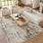 Fenster Abstract Modern Machine Woven Area Rug in Ivory/Blue/Gray-7174887