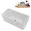 Baignoire autoportante 67 "avec drain interne Streamline-101698714