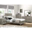 Lit pour grand lit rustique gris vieilli, avec tête de lit et rails, assortiment de lit en bois d'ingénierie pour lit pour la chambre à coucher, rails inclus, articles-1789649711