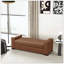Repose-pieds élégant en similicuir brun durable-483228769