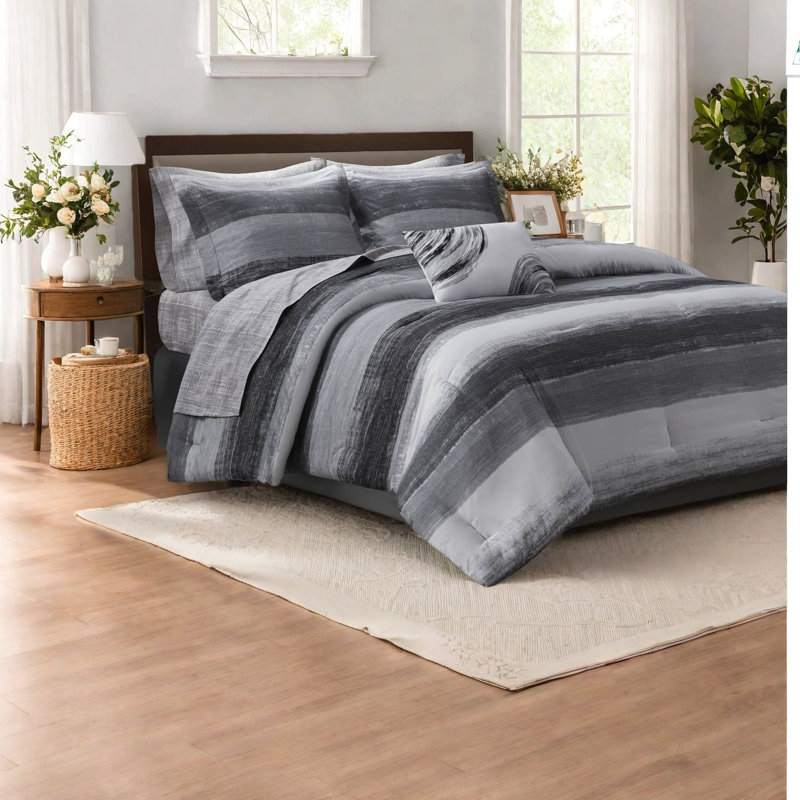 Comfortable 7-piece Bedding Sets, Microfiber And Cotton Design