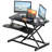 32 Inch Desk Converter, Height Adjustable Sit To Stand Riser, Dual Monitor And Laptop Workstation With Wide Keyboard Tray