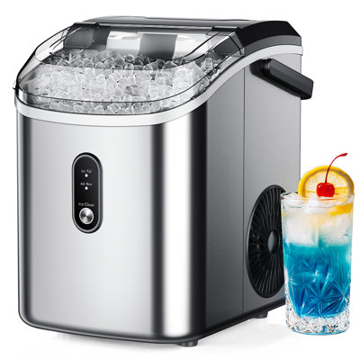 Simzlife 34 Lb. Daily Production Nugget Clear Ice Portable Ice Maker