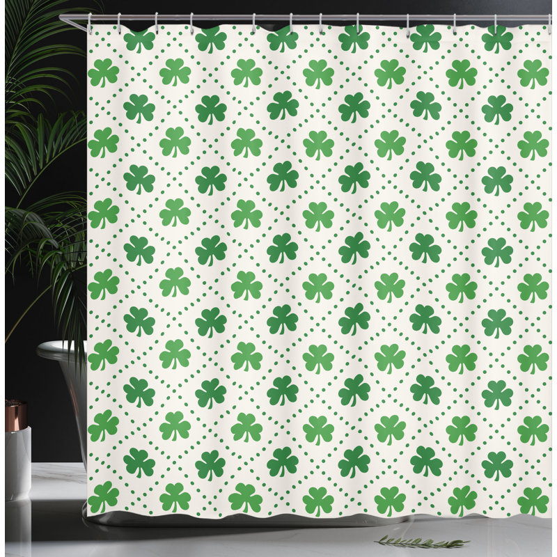 Shower Curtain with Hooks Included, 70" H x 69" W