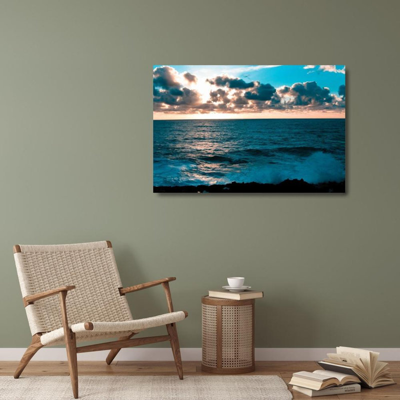 Art sur toile tendue, Rosecliff Heights Berzel, Erin Gallery, Depoe Bay Sunset I, H 28 po x l 40 po