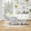 Chaise d'appoint rembourrée et repose-pieds avec dossier réglable à 6 niveaux