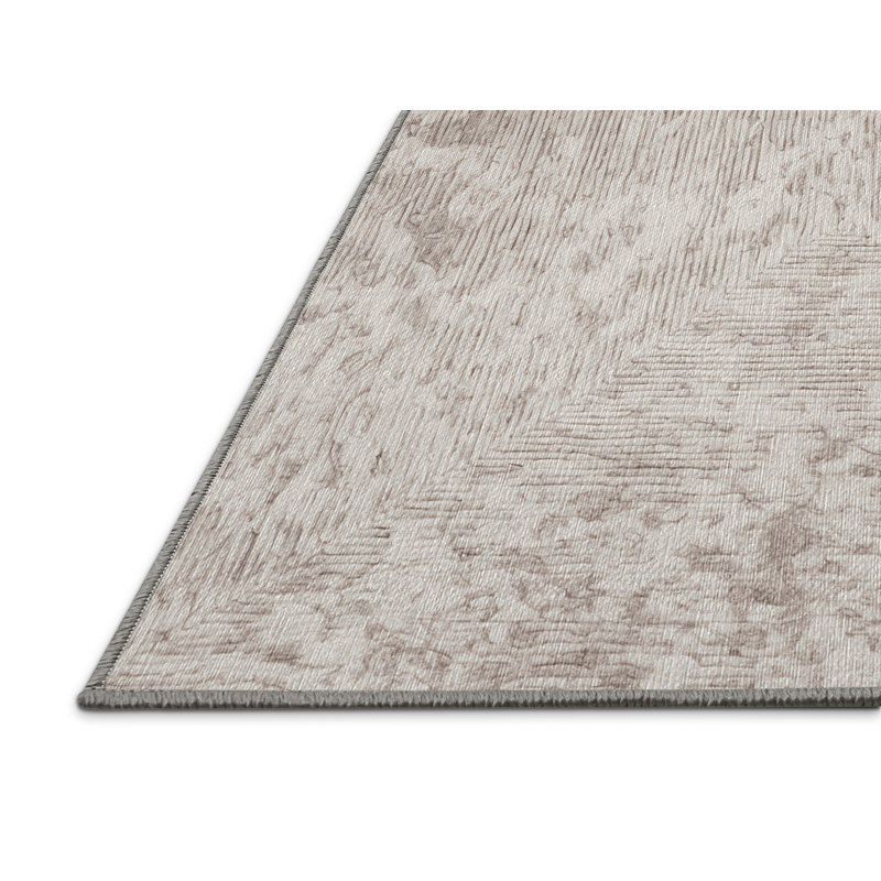 Machine Washable Gray Area Rug, Rectangle 8' x 10'