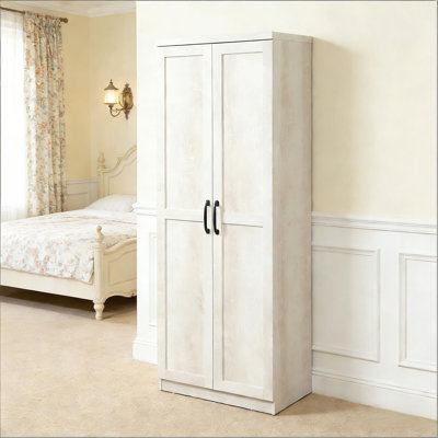 Armoire de rangement robuste à double porte, armoire de chambre à coucher autoportante, garde-manger de cuisine