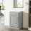 Meuble-lavabo moderne de 18 po avec lavabo, armoire de rangement avec tablette de porte et tablette réglable